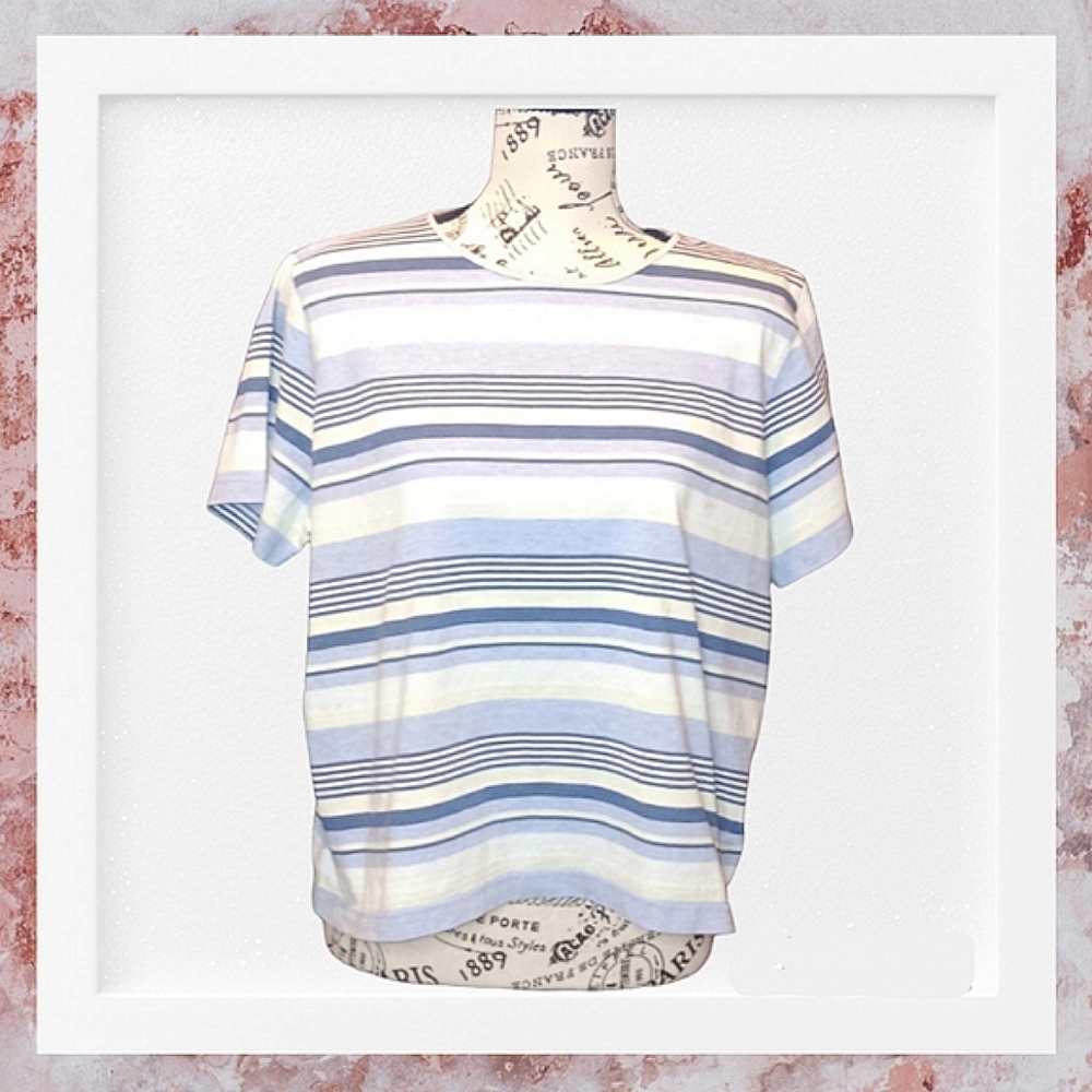 Crazy Horse Retro Striped T-Shirt Size XL